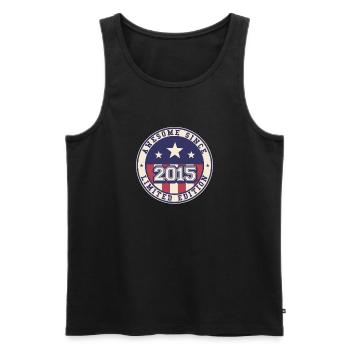 Awesome Since 2015 8. Geburtstag - Männer Premium Bio Tank Top - Schwarz - Vorne - AI Model Male 178 light (178cm)