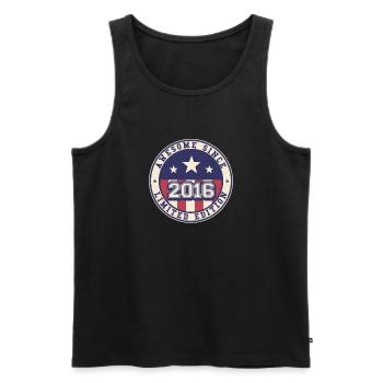 Awesome Since 2016 7. Geburtstag - Männer Premium Bio Tank Top - Schwarz - Vorne - AI Model Male 178 light (178cm)
