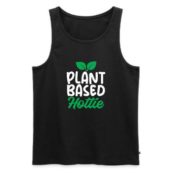 Vegetable Lover Vegetarian Gifts - Men's Premium Organic Tank Top - black - Front - Michal (187cm)
