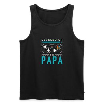 Mis à niveau à Papa Gamer Papa Papa Gaming Papa Famille M - Débardeur bio Premium Homme - noir - Devant - Michal (187cm)
