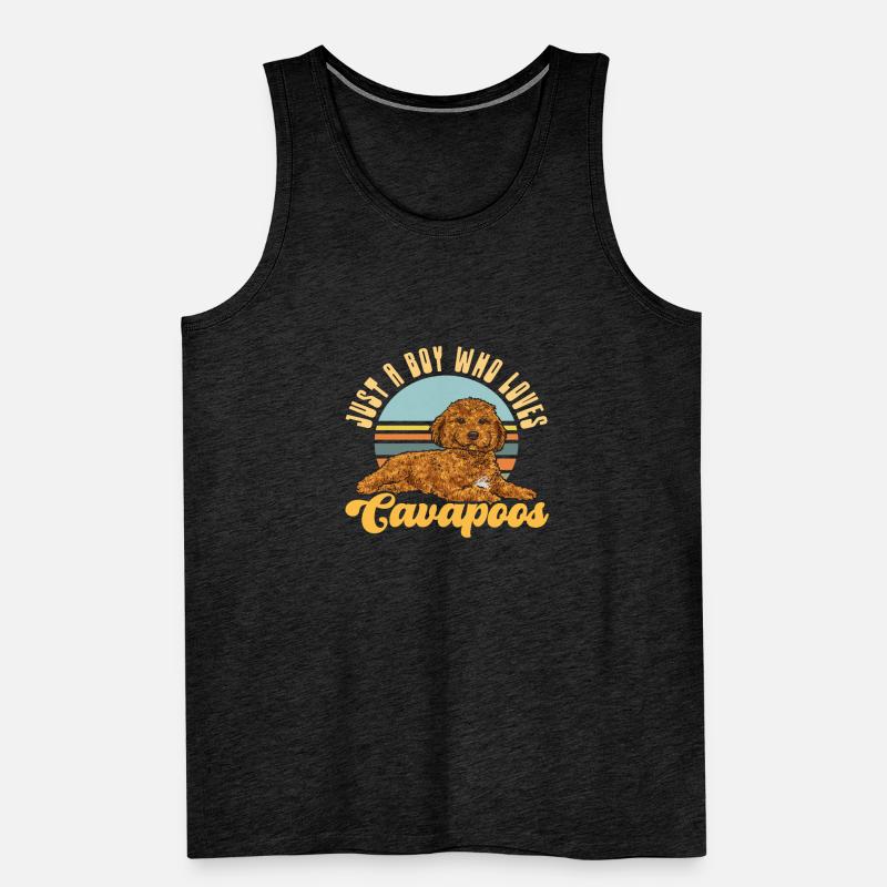Cavapoo Cavoodle Capoodle Dog Men's Premium Organic Tank Top