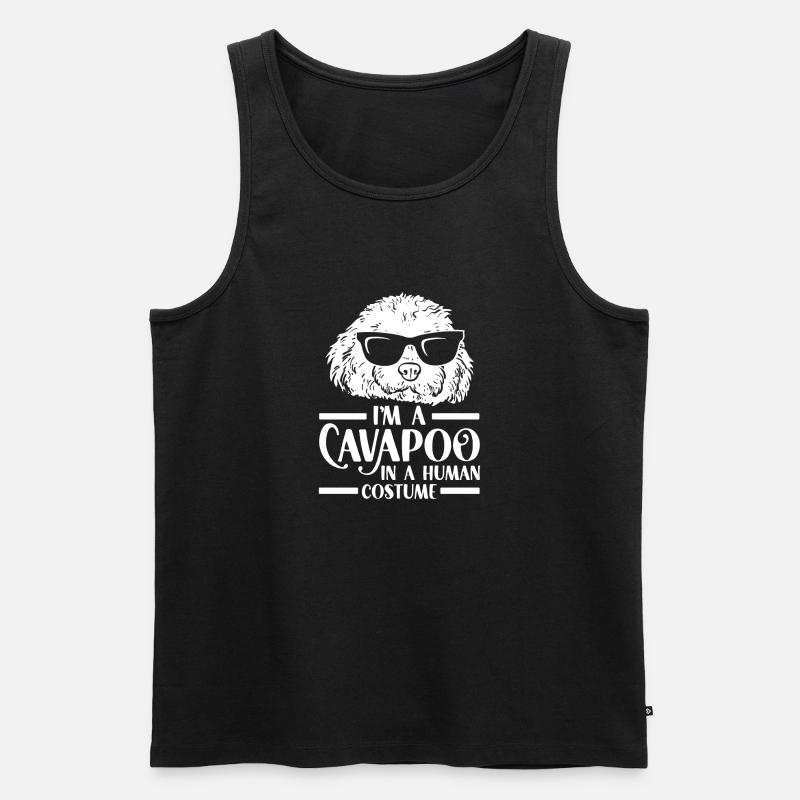 Cavapoo Cavoodle Capoodle Hund - Männer Premium Bio Tank Top - Schwarz