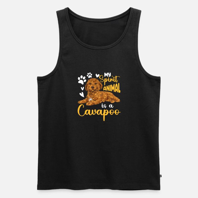 Cavapoo Cavoodle Capoodle Hund - Männer Premium Bio Tank Top - Schwarz