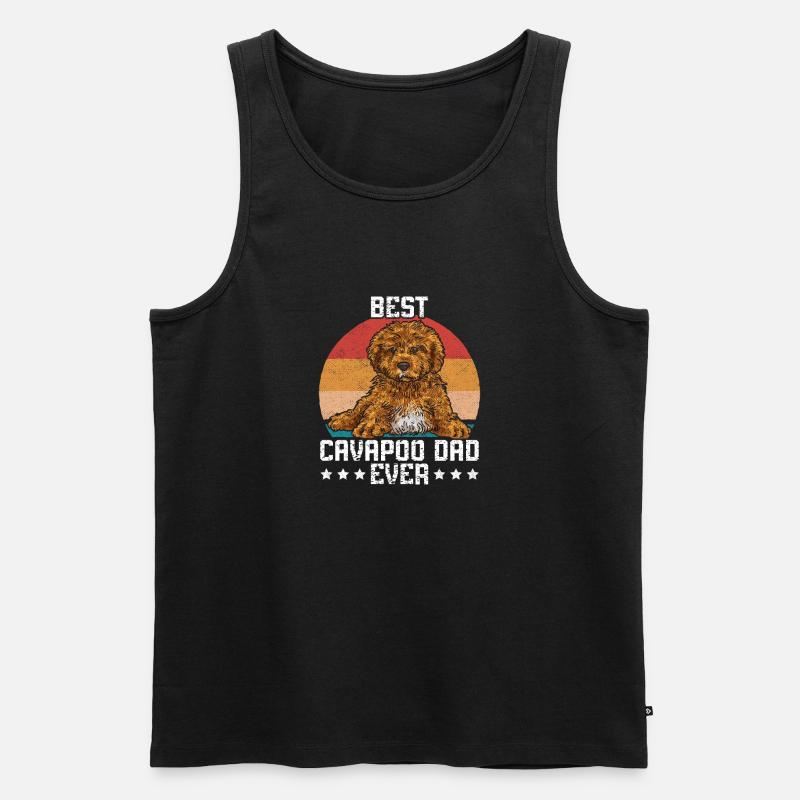 Cavapoo Cavoodle Capoodle Dog - Men's Premium Organic Tank Top - black