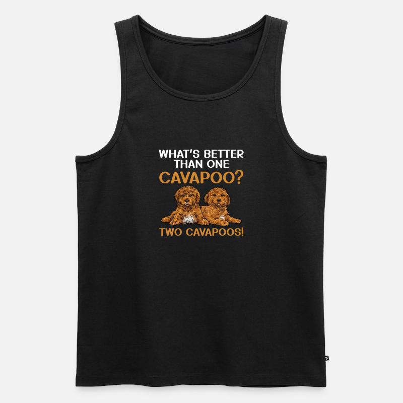 Cavapoo Cavoodle Capoodle Hund - Männer Premium Bio Tank Top - Schwarz