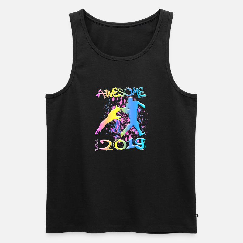 Awesome since 2019. Agility, Hundetraining - Männer Premium Bio Tank Top - Schwarz