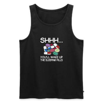 Pharmaceutical Technical Assistant Medicine Phar - Men's Premium Organic Tank Top - black - Front - AI Model Male 178 light (178cm)