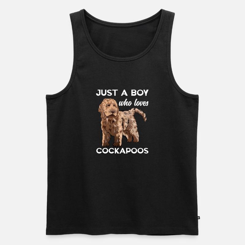 Cockapoo Hund - Männer Premium Bio Tank Top - Schwarz