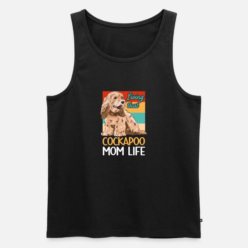 Cockapoo Hund - Männer Premium Bio Tank Top - Schwarz