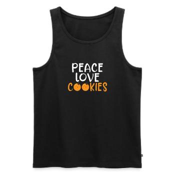 Cookie Lover Gifts - Men's Premium Organic Tank Top - black - Front - Michal (187cm)