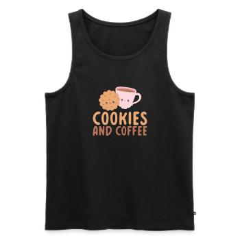 Cookie Lover Gifts - Men's Premium Organic Tank Top - black - Front - Michal (187cm)
