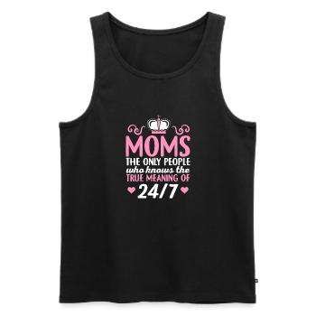 Mother's Day mothers are the only ones who know the true - Men's Premium Organic Tank Top - black - Front - Michal (187cm)