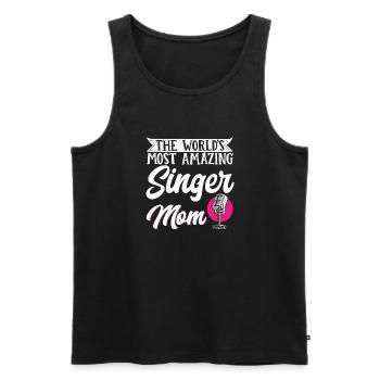 Singer Mom Mother's Day Die erstaunlichste Singer - Männer Premium Bio Tank Top - Schwarz - Vorne - AI Model Male 178 light (178cm)