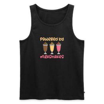 I love Milkshakes Milkshake Gift - Men's Premium Organic Tank Top - black - Front - Michal (187cm)