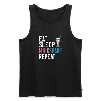 I love Milkshakes Milkshake Gift - Men's Premium Organic Tank Top - black - Front - Michal (187cm)