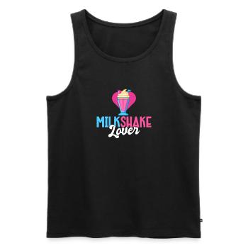 J’adore Milkshakes Milkshake Gift - Débardeur bio Premium Homme - noir - Devant - Michal (187cm)