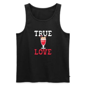 J’adore Milkshakes Milkshake Gift - Débardeur bio Premium Homme - noir - Devant - Michal (187cm)