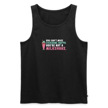 I love Milkshakes Milkshake Gift - Men's Premium Organic Tank Top - black - Front - AI Model Male 178 light (178cm)
