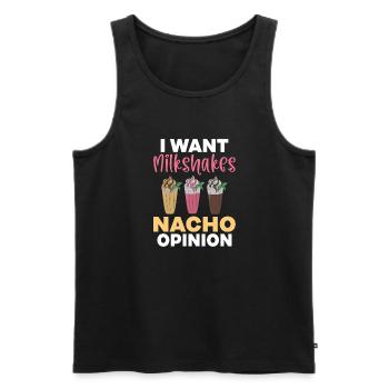 J’adore Milkshakes Milkshake Gift - Débardeur bio Premium Homme - noir - Devant - Michal (187cm)