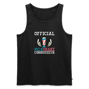 I love Milkshakes Milkshake Gift - Men's Premium Organic Tank Top - black - Front - Michal (187cm)