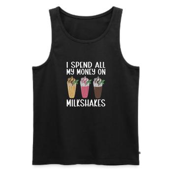 J’adore Milkshakes Milkshake Gift - Débardeur bio Premium Homme - noir - Devant - Michal (187cm)
