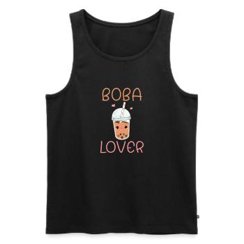 Bubble Tea Lover Cadeau - Débardeur bio Premium Homme - noir - Devant - Michal (187cm)