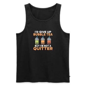 Bubble Tea Lover Cadeau - Débardeur bio Premium Homme - noir - Devant - Michal (187cm)