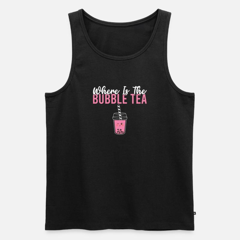 Bubble Tea Lover Cadeau - Débardeur bio Premium Homme - noir