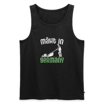 Mäht In Germany Garten Gartenarbeit Rasenmäher - Männer Premium Bio Tank Top - Schwarz - Vorne - Michal (187cm)