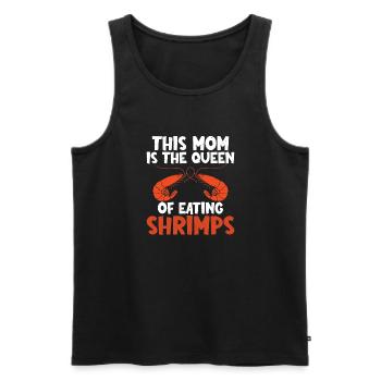 Shrimp Lover Gift - Men's Premium Organic Tank Top - black - Front - Michal (187cm)