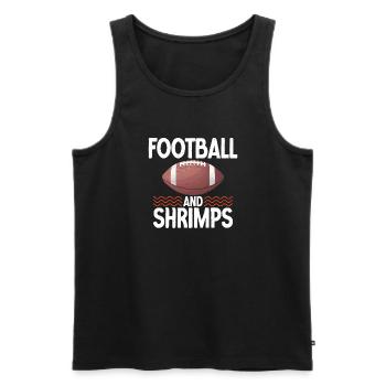Shrimp Lover Gift - Men's Premium Organic Tank Top - black - Front - AI Model Male 178 light (178cm)
