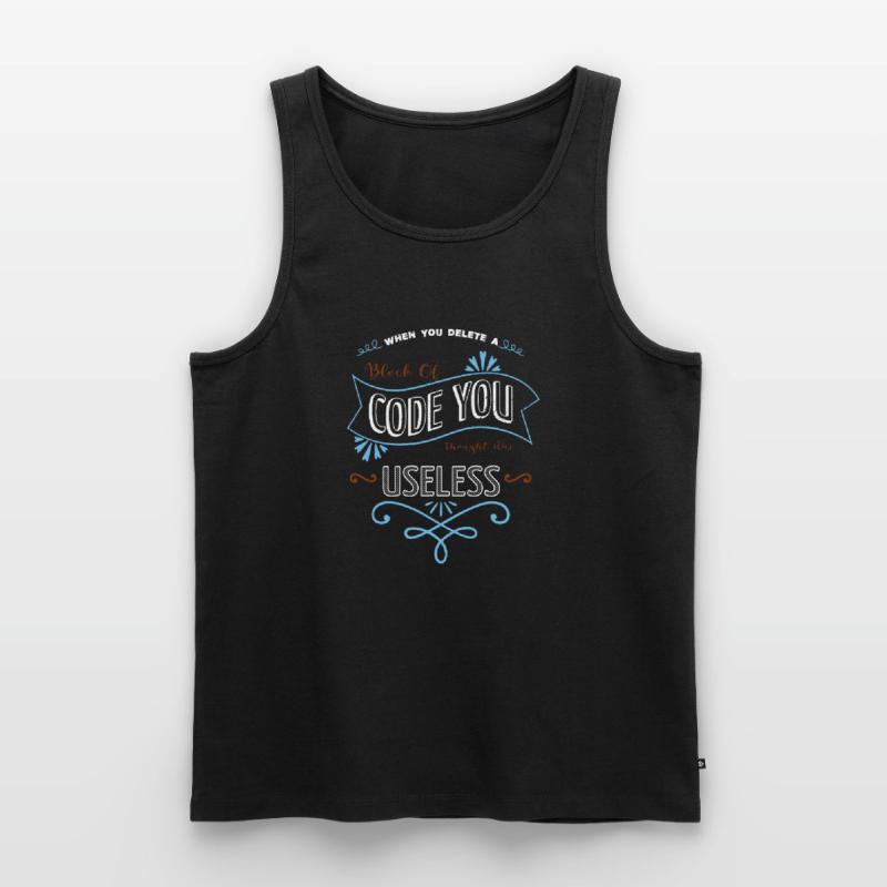 hacker fans hacking code awesome hacking coding Männer Premium Bio Tank Top