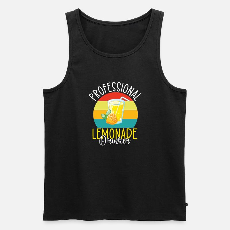 Limonade Geschenkideen - Männer Premium Bio Tank Top - Schwarz