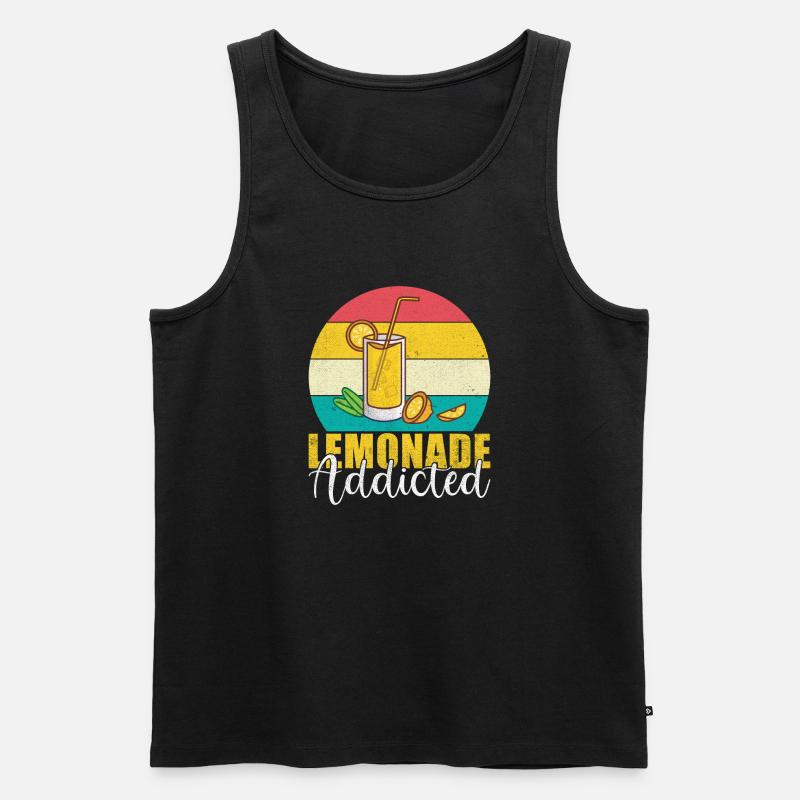 Limonade-Geschenk-Ideen - Männer Premium Bio Tank Top - Schwarz