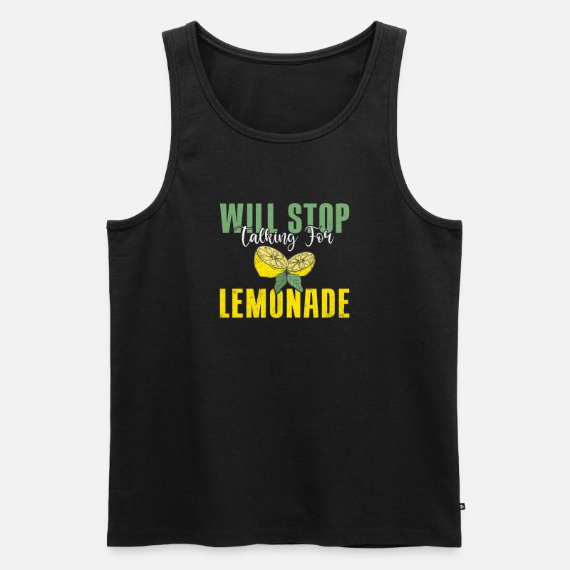 Limonade Geschenkideen - Männer Premium Bio Tank Top - Schwarz