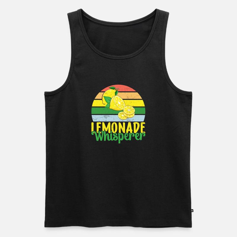 Limonade Geschenkideen - Männer Premium Bio Tank Top - Schwarz