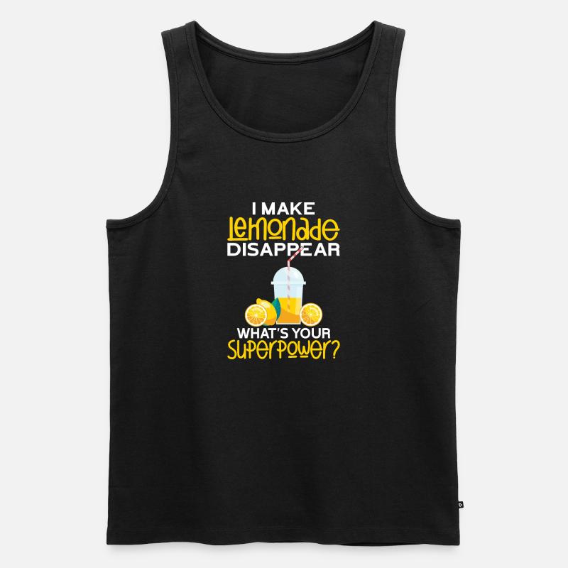 Limonade Geschenkideen - Männer Premium Bio Tank Top - Schwarz