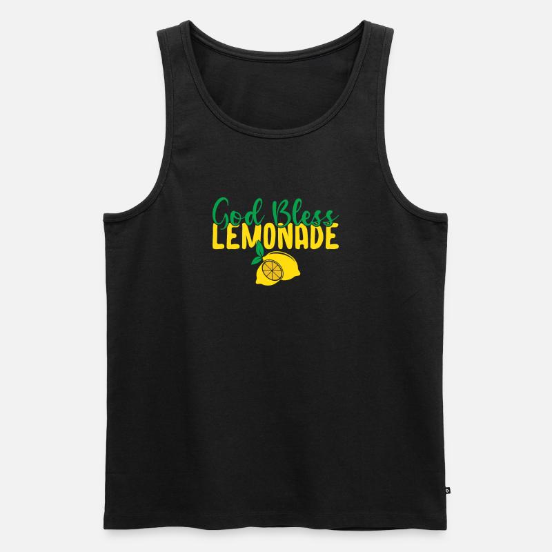 Limonade Geschenkideen - Männer Premium Bio Tank Top - Schwarz