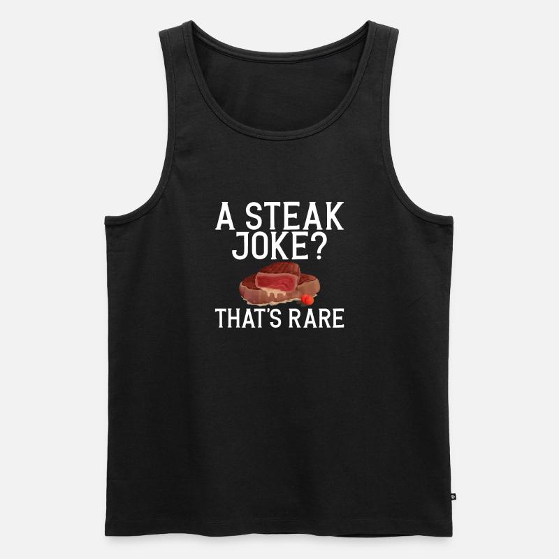 Steak Lover Steak Geschenk - Männer Premium Bio Tank Top - Schwarz