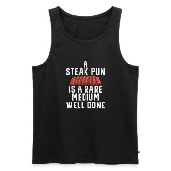 Steak Lover Steak Geschenk - Männer Premium Bio Tank Top - Schwarz - Vorne - Michal (187cm)