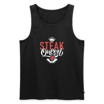 Steak Lover Steak Geschenk - Männer Premium Bio Tank Top - Schwarz - Vorne - Michal (187cm)