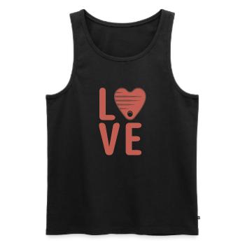 Steak Lover Steak Geschenk - Männer Premium Bio Tank Top - Schwarz - Vorne - AI Model Male 178 light (178cm)
