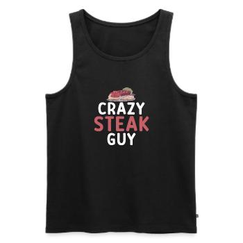 Steak Lover Steak Geschenk - Männer Premium Bio Tank Top - Schwarz - Vorne - AI Model Male 178 light (178cm)