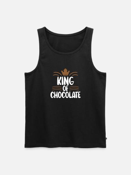 Chocolate Lover Gifts - Men's Premium Organic Tank Top - black