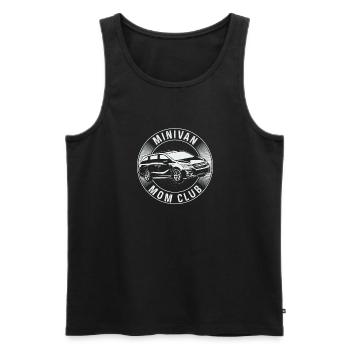 Rides Minivan Super Mom Minivan Mothers Lebenssti - Men's Premium Organic Tank Top - black - Front - AI Model Male 178 light (178cm)