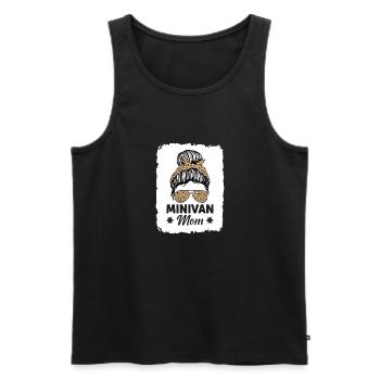 Rides Minivan Super Mom Minivan Mothers Lebenssti - Men's Premium Organic Tank Top - black - Front - AI Model Male 178 light (178cm)