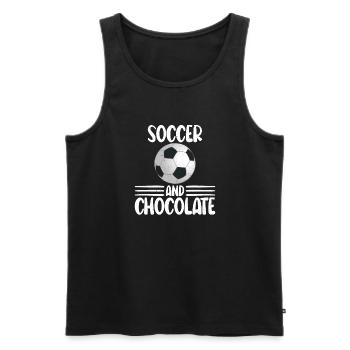 Chocolate Lover Gifts - Men's Premium Organic Tank Top - black - Front - Michal (187cm)