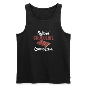 Chocolate Lover Gifts - Men's Premium Organic Tank Top - black - Front - Michal (187cm)
