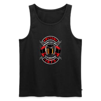 Awesome since 1973, Biker Geburtstag - Männer Premium Bio Tank Top - Schwarz - Vorne - Michal (187cm)