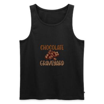 Chocolate Lover Gifts - Men's Premium Organic Tank Top - black - Front - Michal (187cm)
